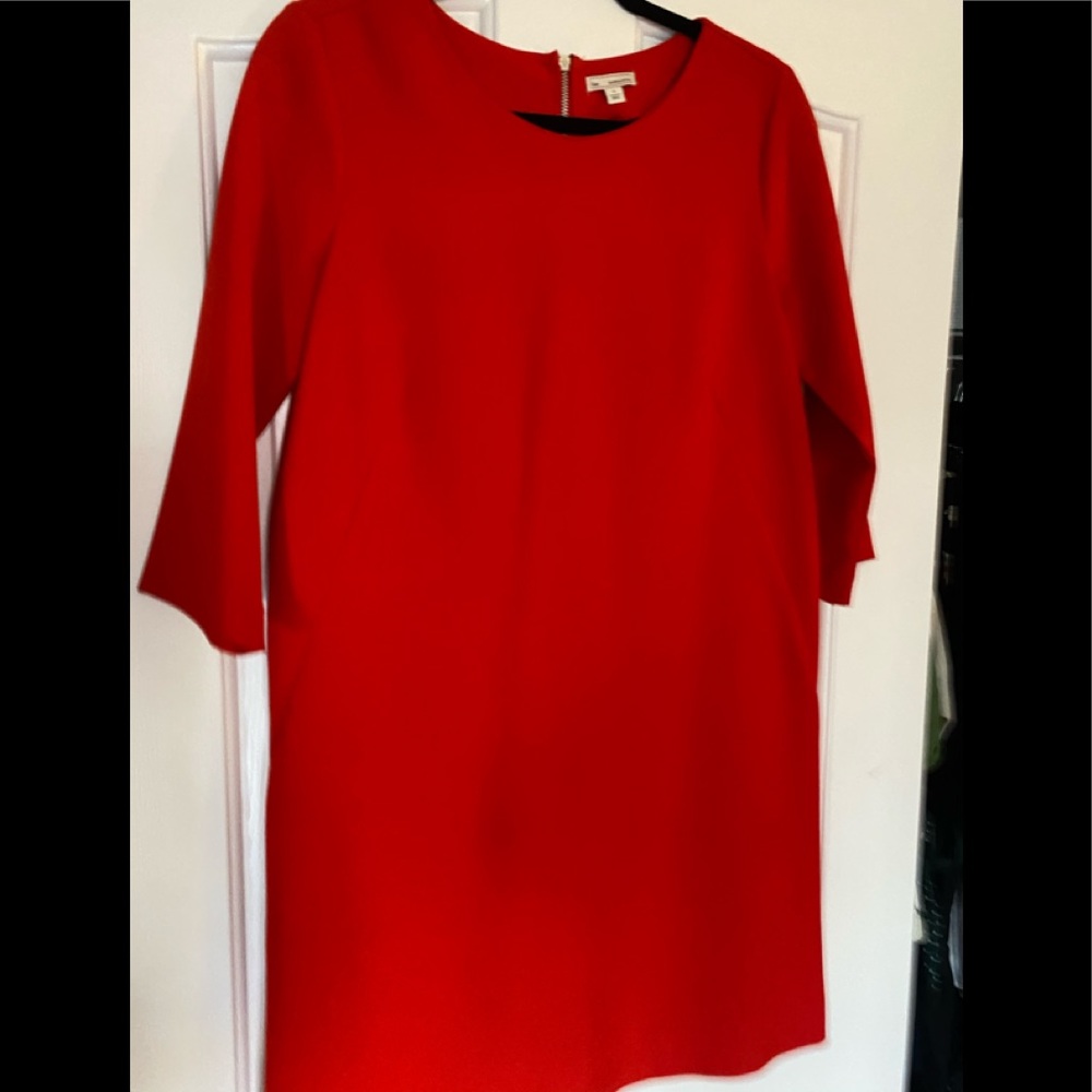 Gap Killer Tomato 3/4 length sleeve Shift dress